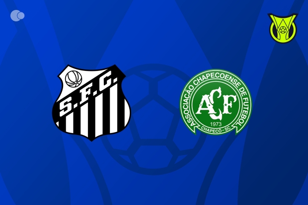 Santos para marcar um gol na Chapecoense